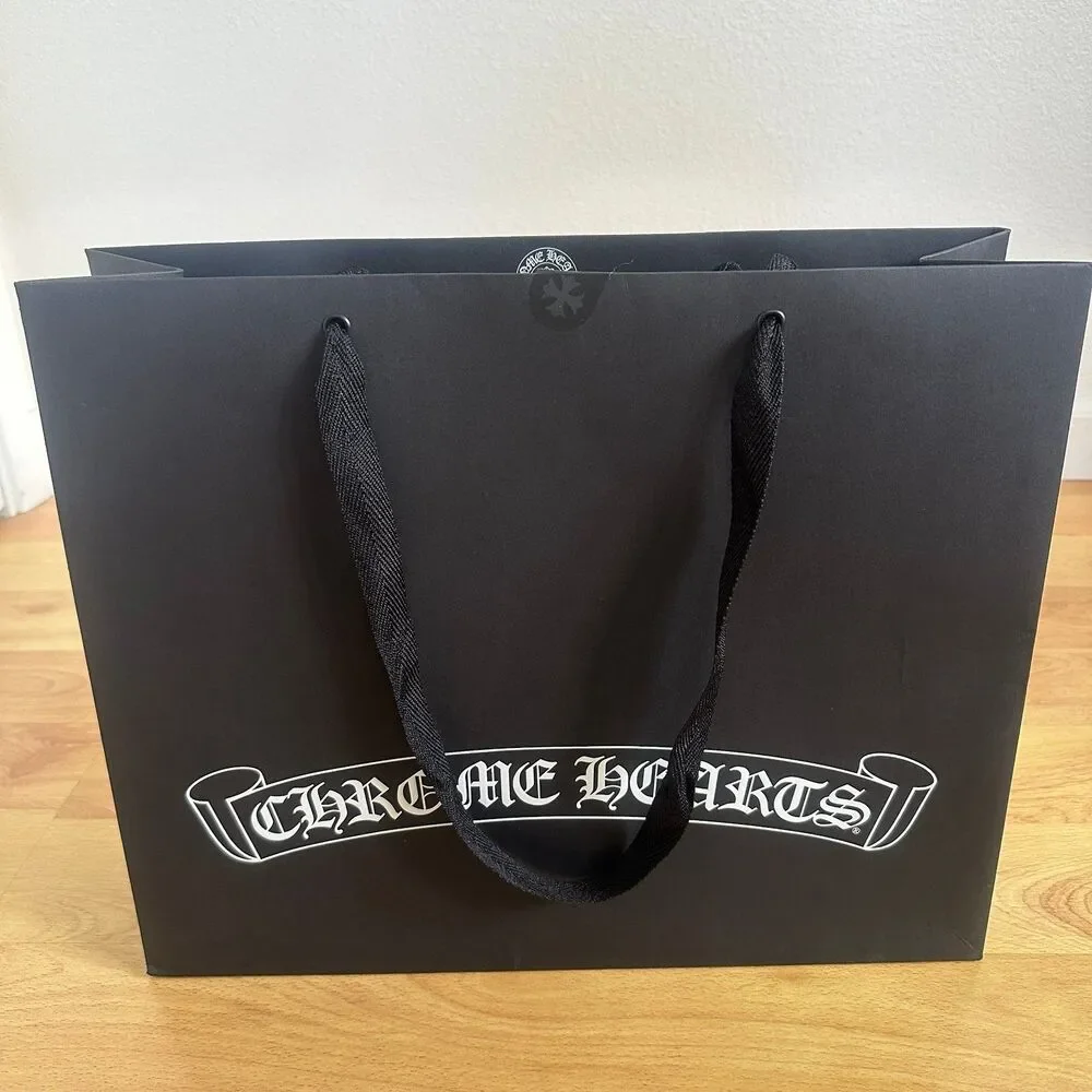 Chrome Hearts Paper Shopping Bag - black large, 16
